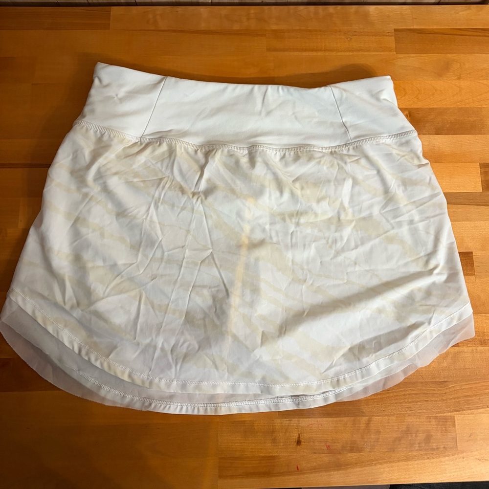 CALIA by Carrie Underwood White Athletic Skort with Rose Logo